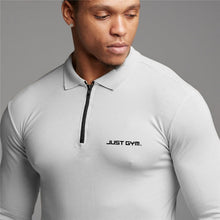 Load image into Gallery viewer, Justo Gym Long Sleeve Slim Polo Shirt
