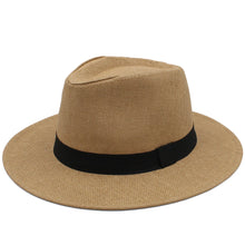 Load image into Gallery viewer, Gianna May Straw Wide Brim Panama Hat
