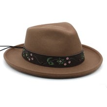 Load image into Gallery viewer, Zara Wool Wide Brim Panama Hat
