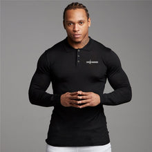 Load image into Gallery viewer, Gym Warriors Long Sleeve Slim Polo Shirt
