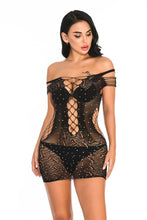 Load image into Gallery viewer, Julianna Diamond Sheer Off Shoulder Bodycon Mini Dress
