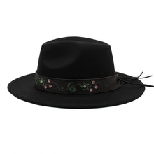 Load image into Gallery viewer, Tatum Floral Wide Brim Panama Hat
