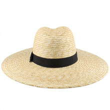 Load image into Gallery viewer, Charlotte Ava Straw Wide Brim Panama Hat
