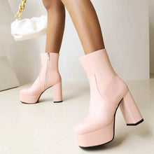 Load image into Gallery viewer, Stacey Ava Platform High Heel Ankle Boots
