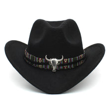 Load image into Gallery viewer, Lydia Bull Wool Western Hat
