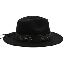 Load image into Gallery viewer, Tatum Floral Wide Brim Panama Hat
