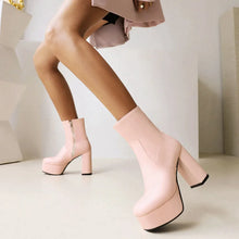 Load image into Gallery viewer, Stacey Ava Platform High Heel Ankle Boots
