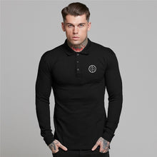 Load image into Gallery viewer, Compass Tune Long Sleeve Slim Polo Shirt

