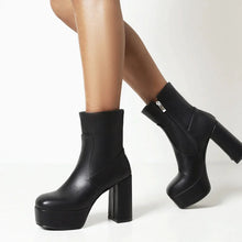 Load image into Gallery viewer, Stacey Ava Platform High Heel Ankle Boots
