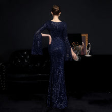 Load image into Gallery viewer, Jade Sequin Mermaid Maxi Dress
