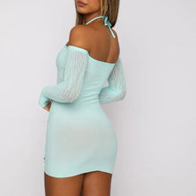 Load image into Gallery viewer, Serenity Mesh Long Sleeve Cut Out Bodycon Mini Dress
