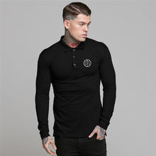 Load image into Gallery viewer, Compass Tune Long Sleeve Slim Polo Shirt
