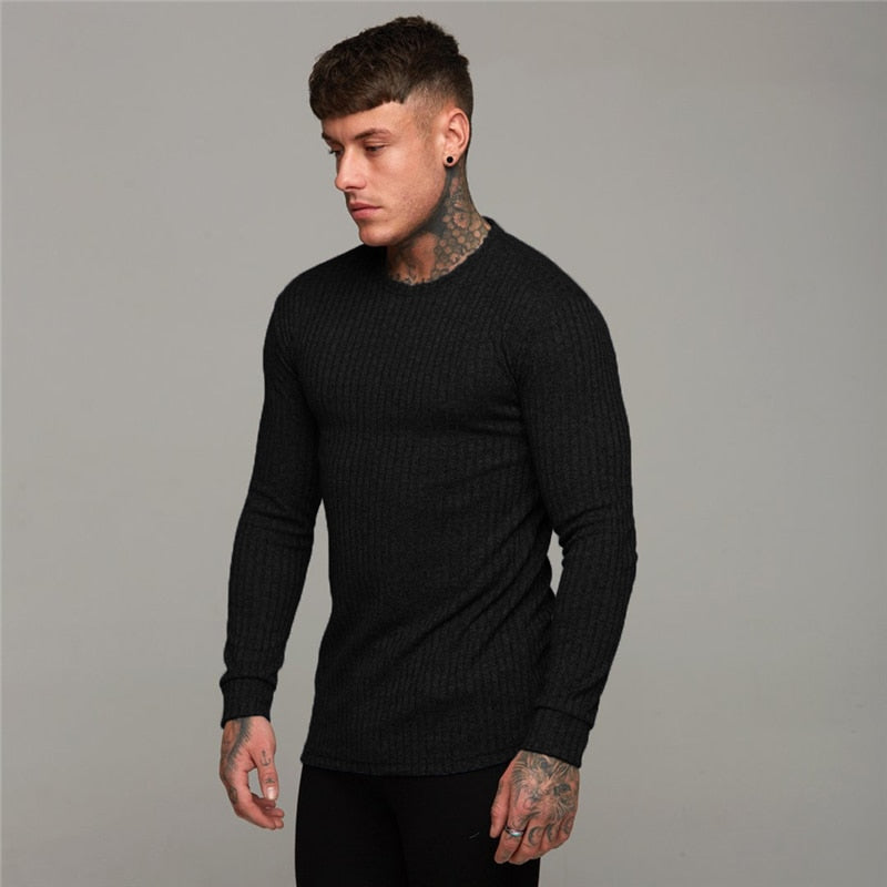 Aster Knit O Neck Long Sleeve T-Shirt