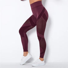 Load image into Gallery viewer, Noora Mesh Seamless High Waist Full Length Leggings
