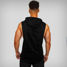 Load image into Gallery viewer, Guys Muscle Hooded Stringer Tank Top
