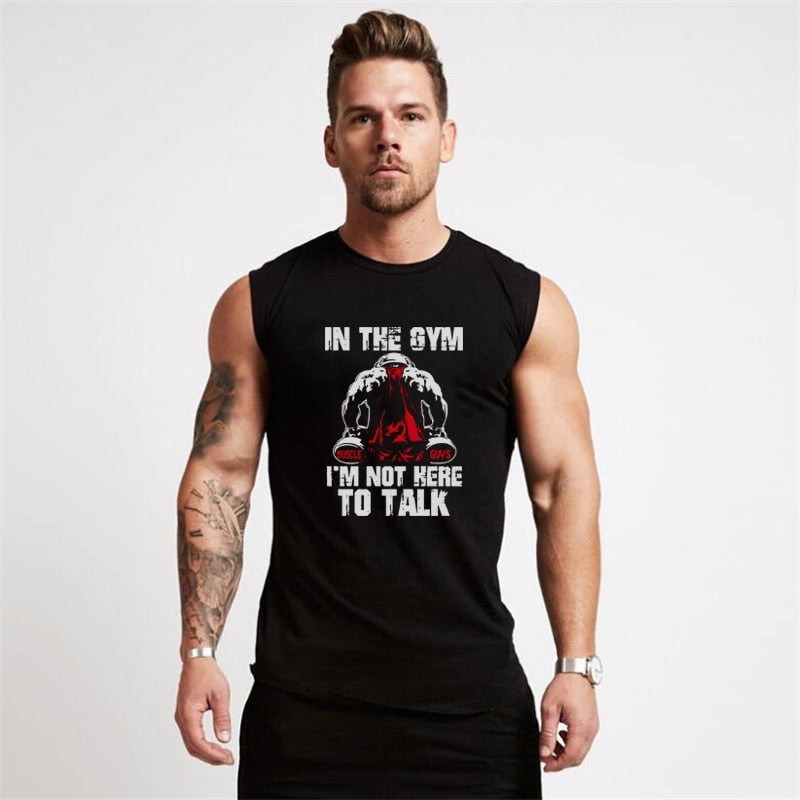 Not Talking Stringer Singlet