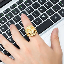 Load image into Gallery viewer, Cullen Floral Skull Ring
