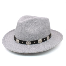 Load image into Gallery viewer, Zelda Wool Wide Brim Panama Hat
