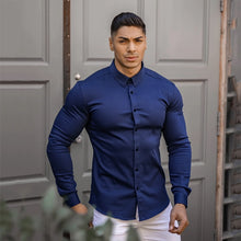 Load image into Gallery viewer, Kobe Long Sleeve Slim Dress Shirt
