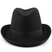 Load image into Gallery viewer, Carter Feather Wool Homburg Hat
