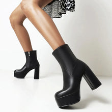 Load image into Gallery viewer, Stacey Ava Platform High Heel Ankle Boots
