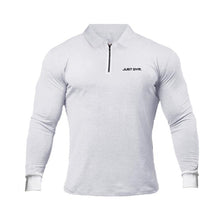 Load image into Gallery viewer, Justo Gym Long Sleeve Slim Polo Shirt
