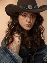 Load image into Gallery viewer, Mabel Wool Western Hat
