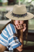 Load image into Gallery viewer, Camila Sofia Straw Wide Brim Panama Hat
