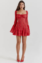 Load image into Gallery viewer, Andi Lace Long Sleeve Mini Dress
