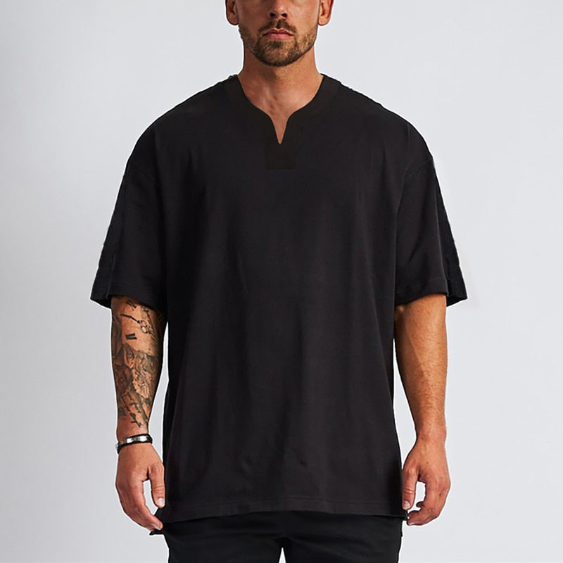 Reid V-Neck Oversized T-Shirt