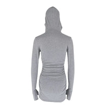 Load image into Gallery viewer, Kya Hooded Long Sleeve Mini Dress
