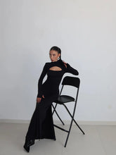 Load image into Gallery viewer, Delsie Long Sleeve Slit Maxi Dress
