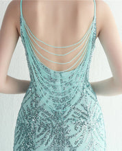 Load image into Gallery viewer, Soraya Sequin Beaded Mermaid Maxi Dress
