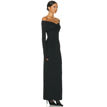 Load image into Gallery viewer, Hazel Off Shoulder Long Sleeve Bodycon Maxi Dress
