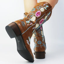 Load image into Gallery viewer, Sienna Floral Mid-Calf Western Boots
