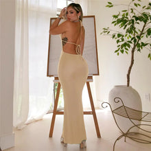 Load image into Gallery viewer, Lola Kristie Halter Maxi Dress
