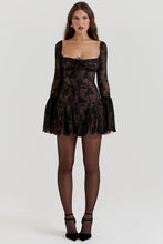 Load image into Gallery viewer, Andi Lace Long Sleeve Mini Dress
