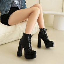 Load image into Gallery viewer, Adalyn Platform High Heel Ankle Boots
