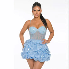 Load image into Gallery viewer, Lunabelle Diamond Cake Mini Dress
