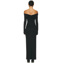 Load image into Gallery viewer, Hazel Off Shoulder Long Sleeve Bodycon Maxi Dress
