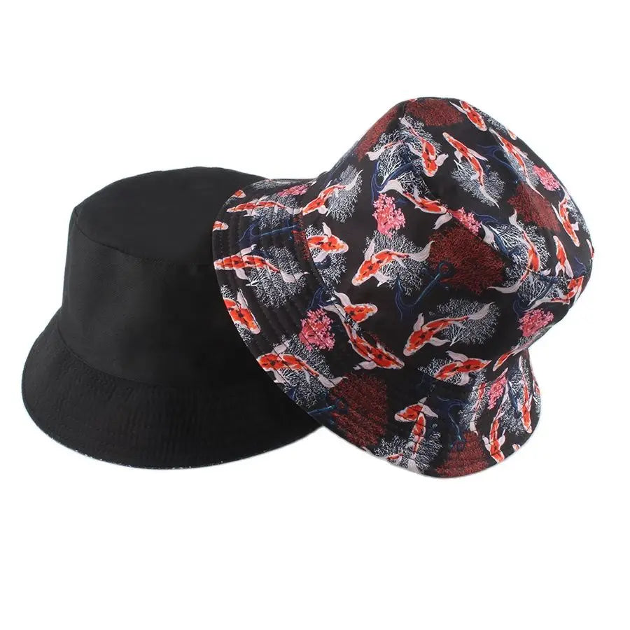 Gold Fish Reversible Bucket Hat