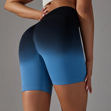 Load image into Gallery viewer, Lilly Gradient Seamless Scrunch High Waist Biker Shorts
