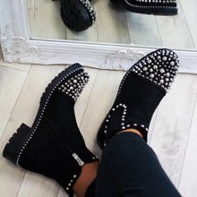 Load image into Gallery viewer, Rockie Studded Chunky Ankle Boots
