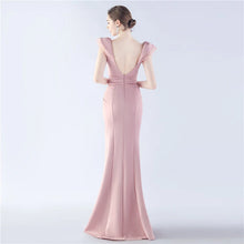 Load image into Gallery viewer, Kadence Shae Satin Slit Mermaid Maxi Dress
