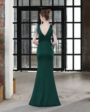Load image into Gallery viewer, Aspyn Satin Beaded Mermaid Maxi Dress
