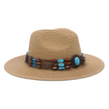 Load image into Gallery viewer, Sophia May Straw Panama Hat
