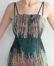 Load image into Gallery viewer, Lystra Sequin Mermaid Maxi Dress
