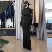 Load image into Gallery viewer, Ivey Turtleneck Long Sleeve Maxi Dress
