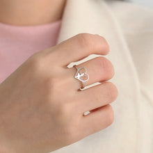 Load image into Gallery viewer, Lirienna Ballet Dancer Love Heart Ring
