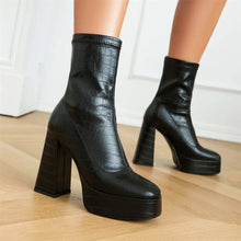 Load image into Gallery viewer, Lainey Platform High Heel Ankle Boots
